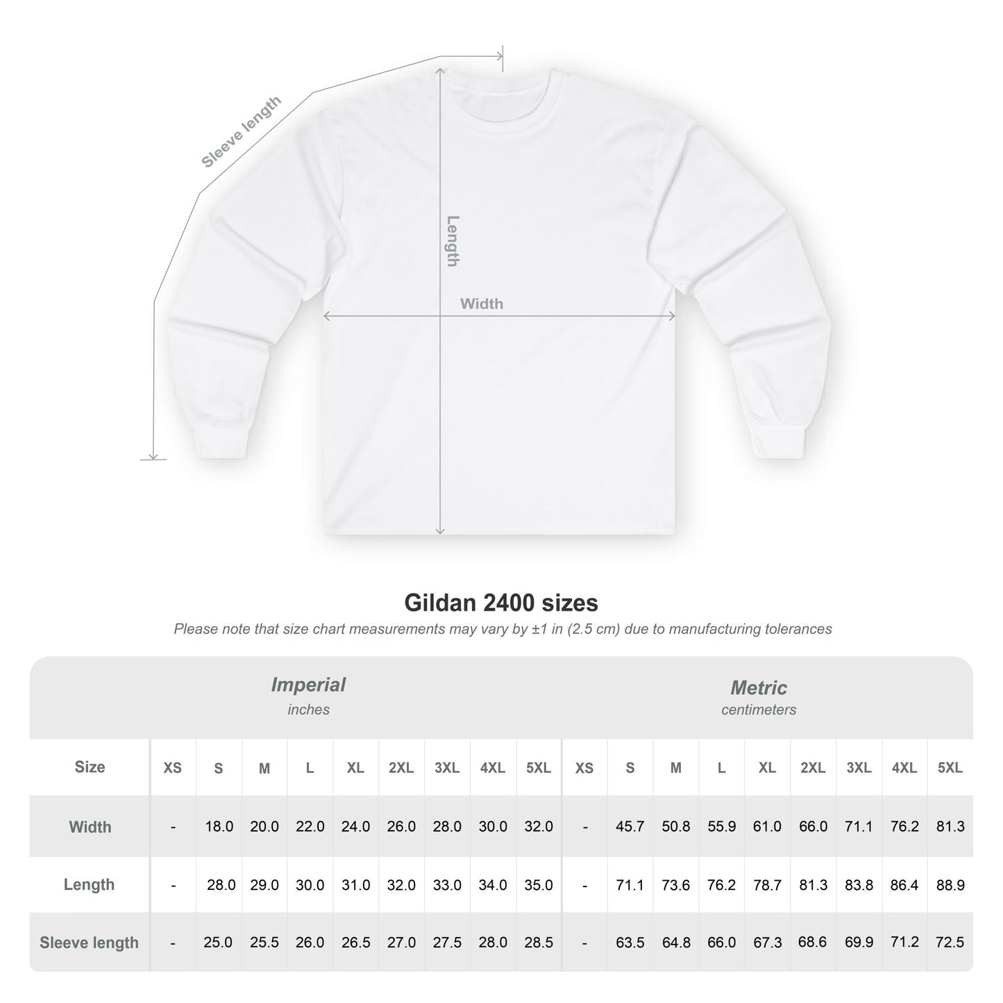 Unisex Ultra Cotton Long Sleeve Tee-Size S-2XL