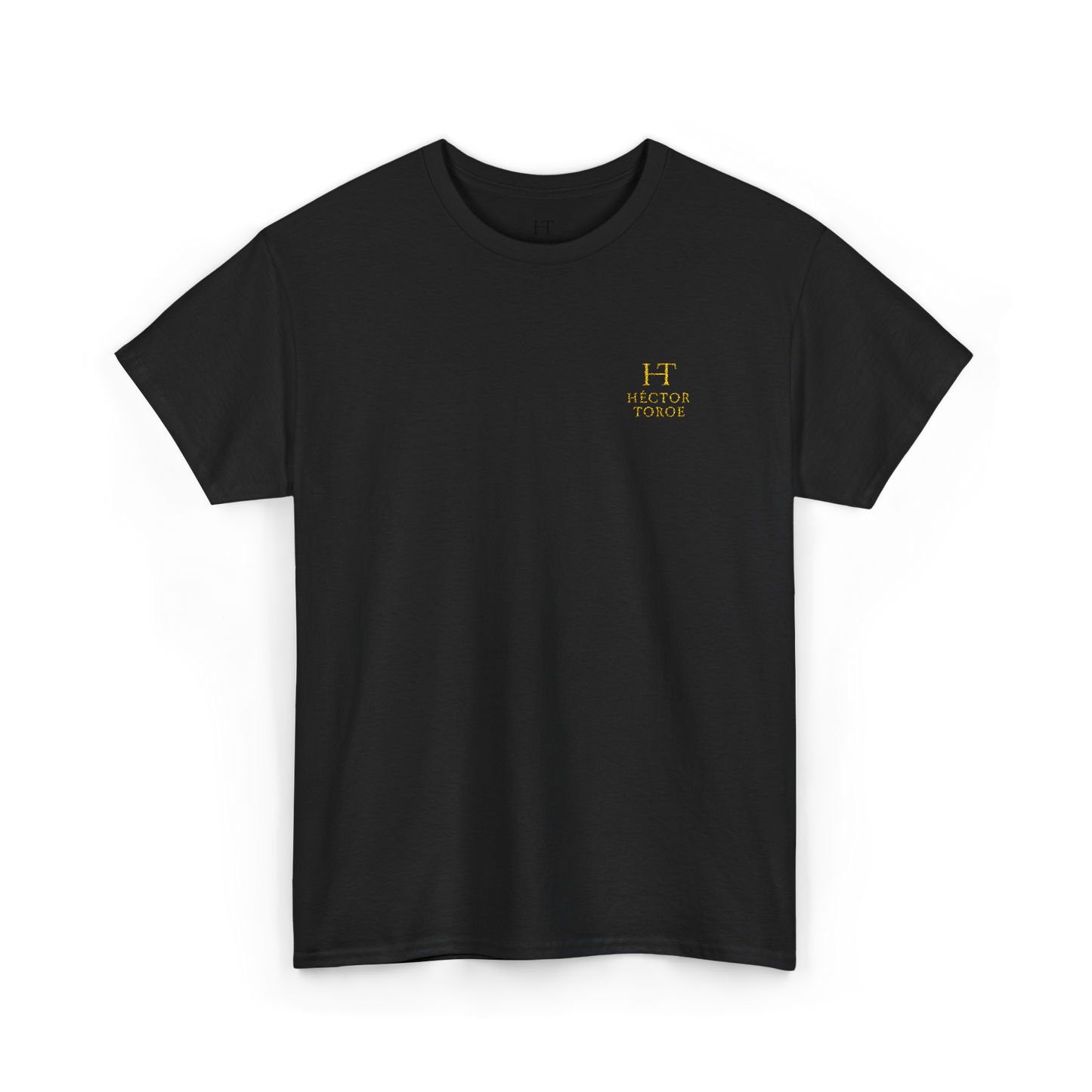 black t-shirt with Hector Toroe logo