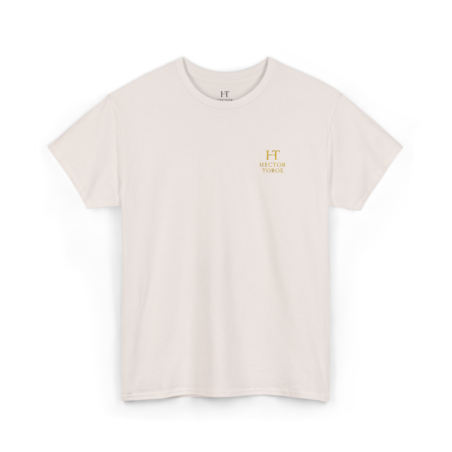 grey t-shirt with Hector Toroe logo
